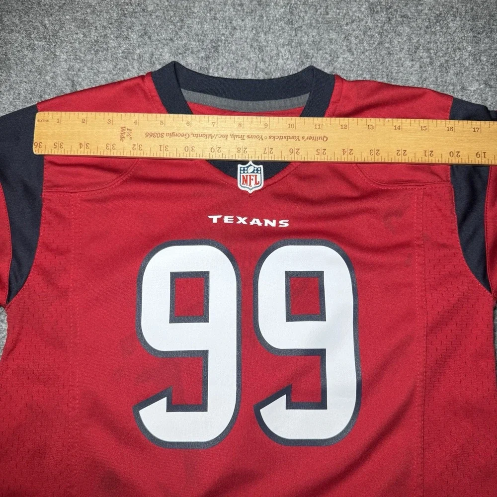 Nike Boys Houston Texans J.J. Watt 99 On Field Jersey Red Medium 10/12 NFL